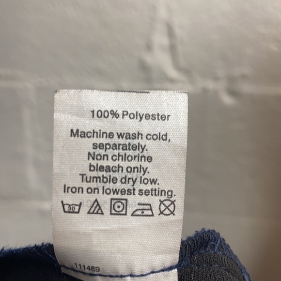 J.crew navy blue and black blouse 2 - Picture 5 of 5